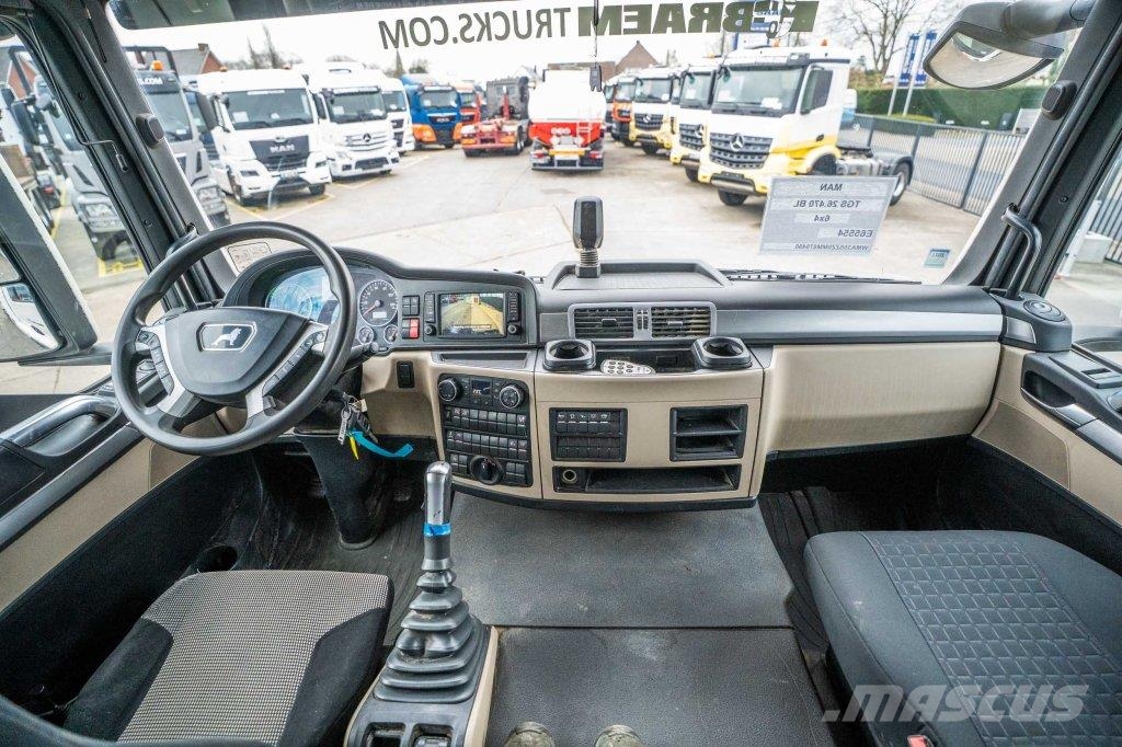 MAN TGS 26.470 BL -6x2-4 gancho Caminhões Roll-on Roll-off