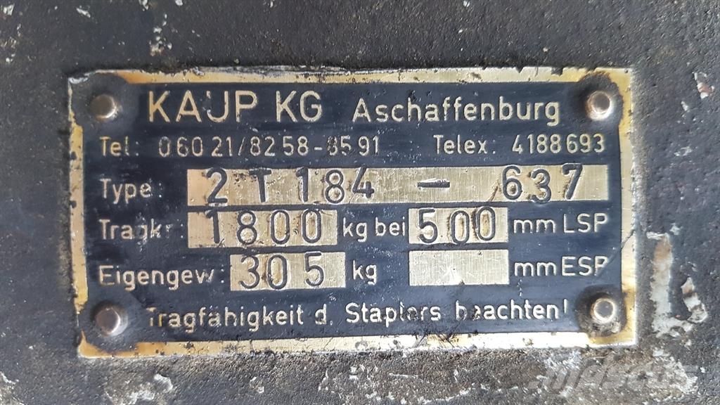 Kaup KG 2T184 - 637 - 1,50 mtr - Bucket/Schaufel Cucharones