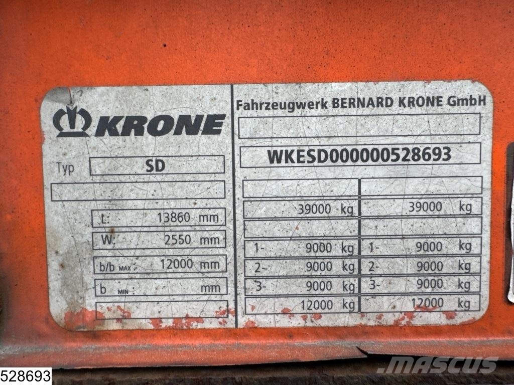 Krone open laadbak Plato/keson polprikolice