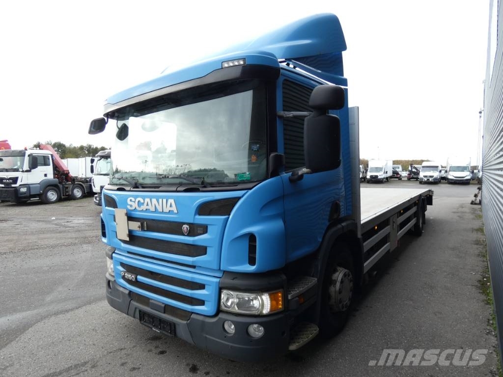Scania P 250 Pritschenwagen/Pritschenwagen mit Seitenklappe