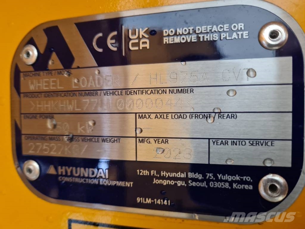 Hyundai HL975A CVT لوادر بعجل