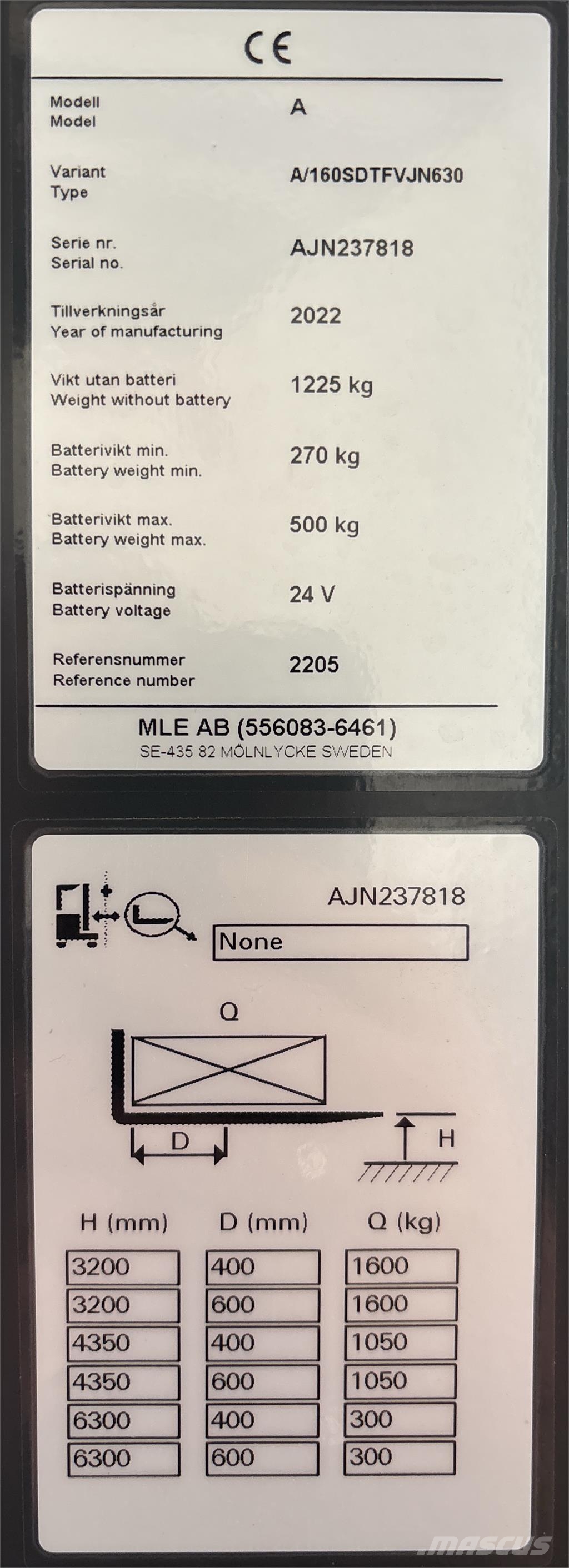 Atlet A160 Platvormiga virnastajad