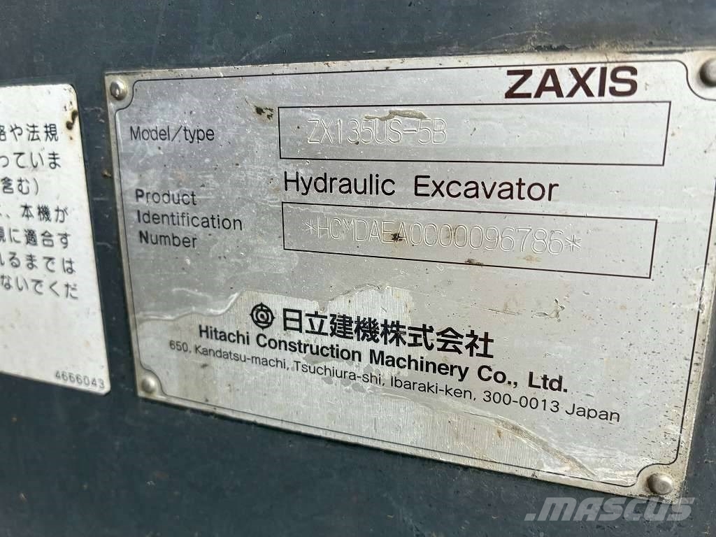 Hitachi HITACHI ZX135US‑3 Bageri gusjeničari
