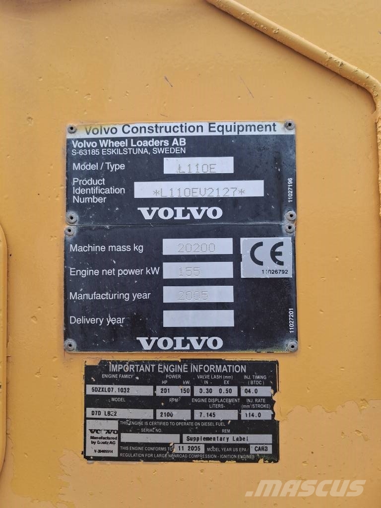 Volvo L 110 E لوادر بعجل