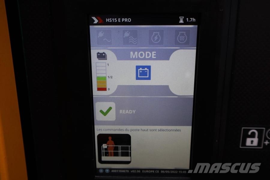 Haulotte HS15EPRO Valid Inspection, Full Electric 4x4 Drive Saksilavat