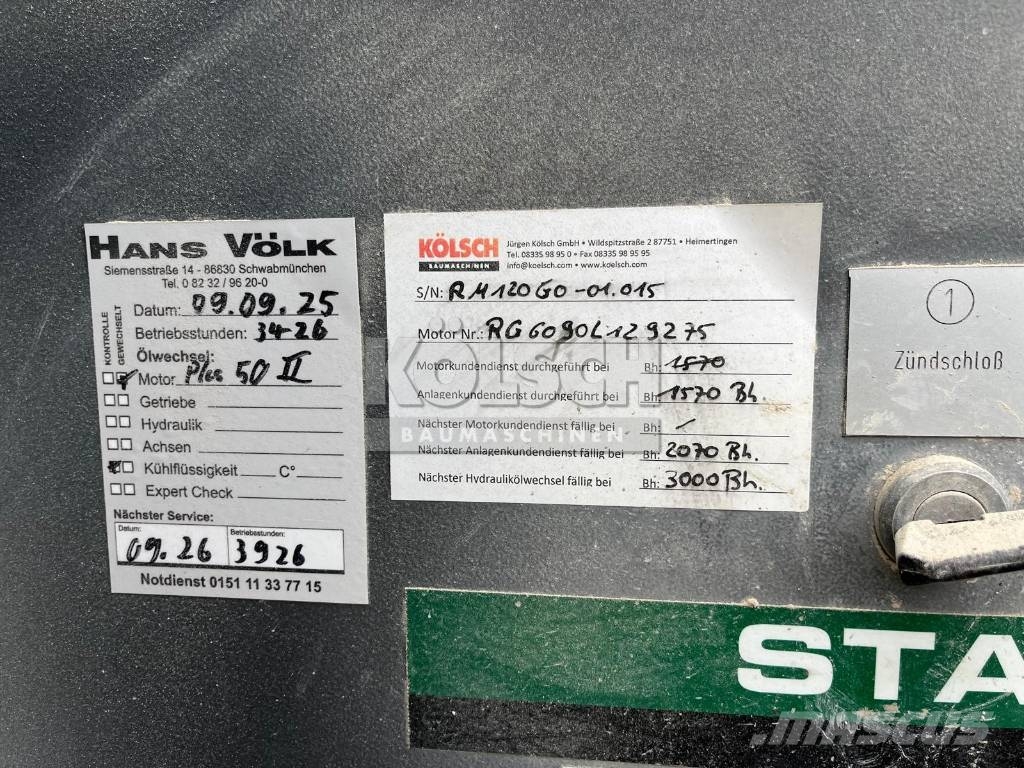 Rubble Master RM120GO + MS125GO + WS Μηχανές κοσκινίσματος