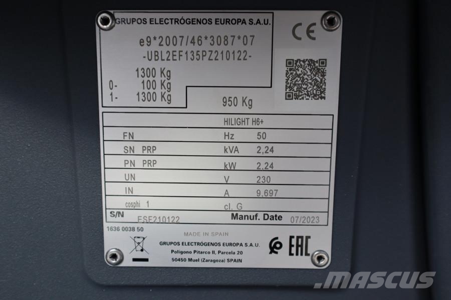 Atlas Copco Hilight H6+ Valid inspection, Max Boom Height 8m, أبراج خفيفة