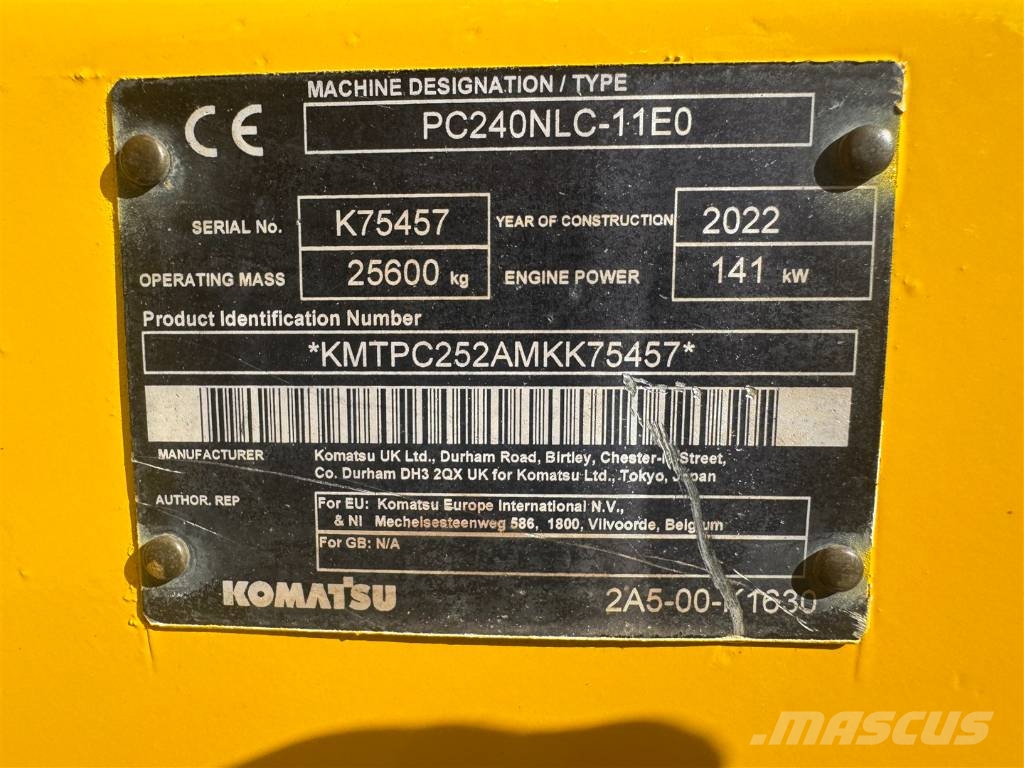 Komatsu PC 240 NLC-11 履带挖掘机