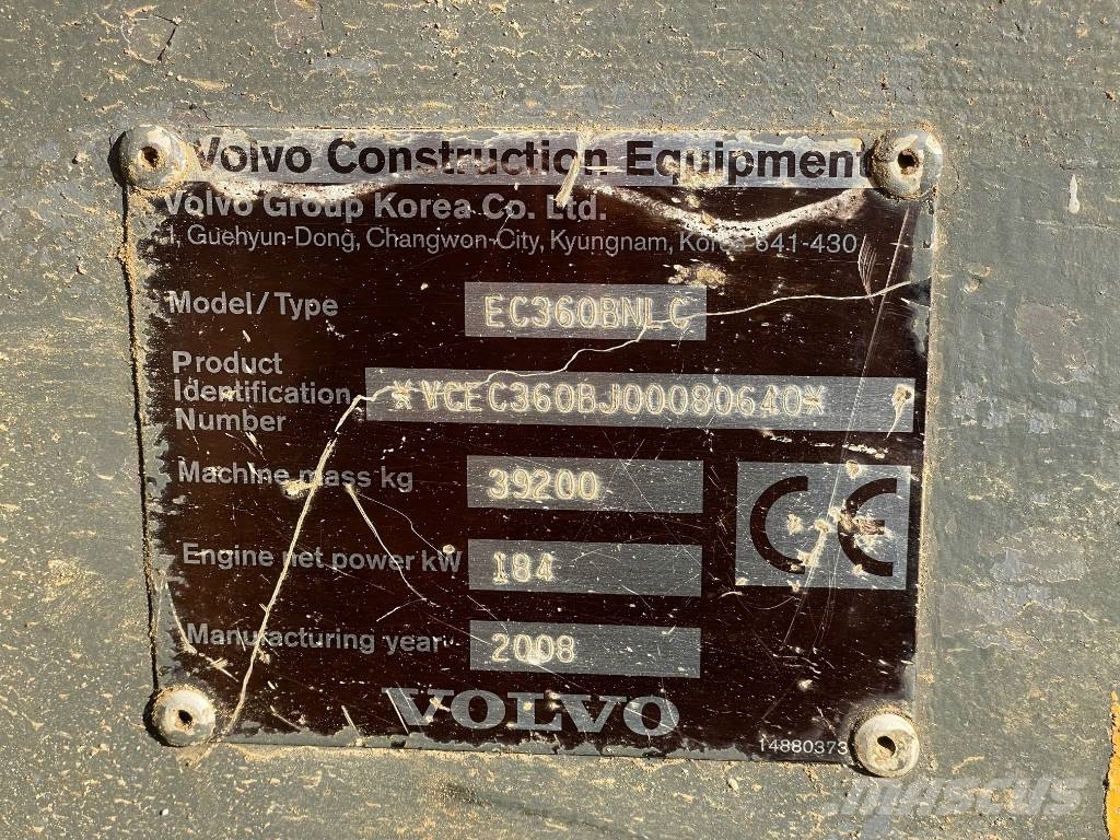 Volvo EC 360 B N LC Crawler excavators