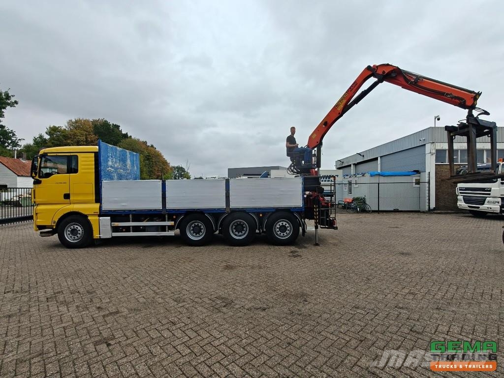 MAN TGX 26.480 8X2-6BL Sleeping Cab Euro5 - Open Loadi Platte bakwagens