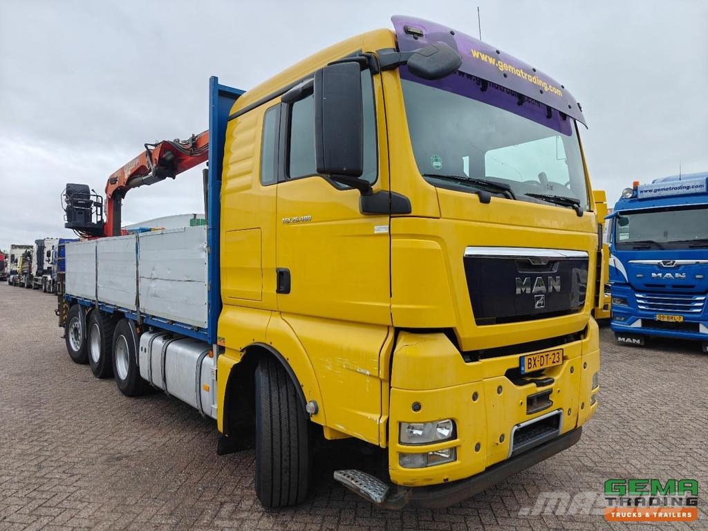 MAN TGX 26.480 8X2-6BL Sleeping Cab Euro5 - Open Loadi Platte bakwagens