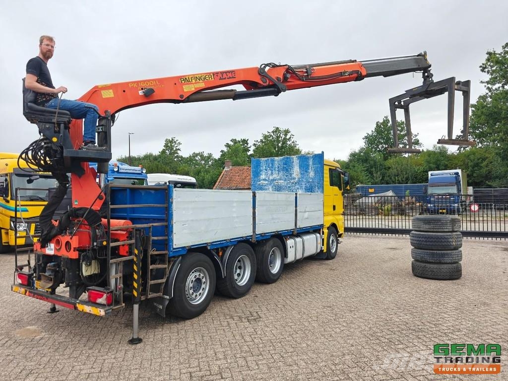 MAN TGX 26.480 8X2-6BL Sleeping Cab Euro5 - Open Loadi Platte bakwagens