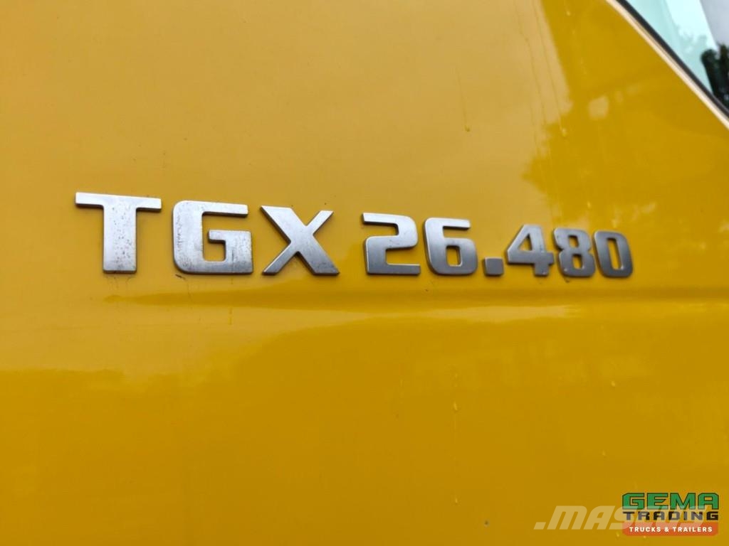 MAN TGX 26.480 8X2-6BL Sleeping Cab Euro5 - Open Loadi Platte bakwagens