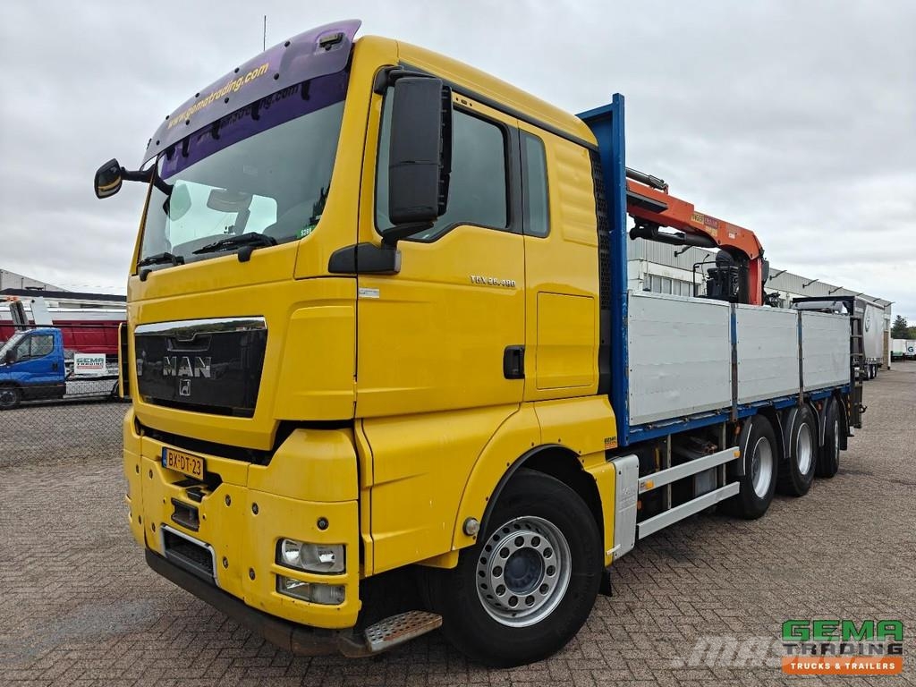MAN TGX 26.480 8X2-6BL Sleeping Cab Euro5 - Open Loadi Platte bakwagens