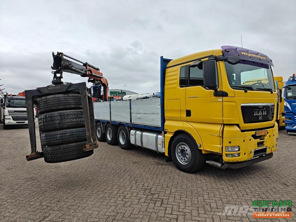 MAN TGX 26.480 8X2-6BL Sleeping Cab Euro5 - Open Loadi Platte bakwagens