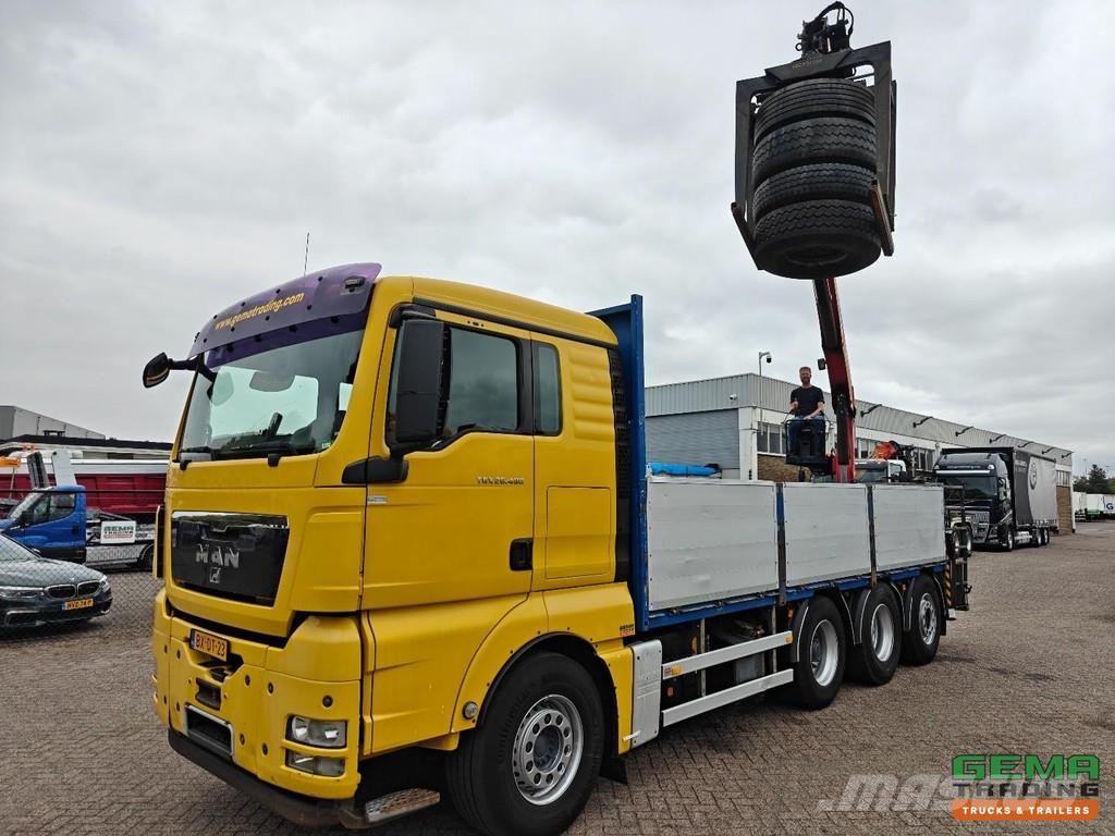 MAN TGX 26.480 8X2-6BL Sleeping Cab Euro5 - Open Loadi Platte bakwagens