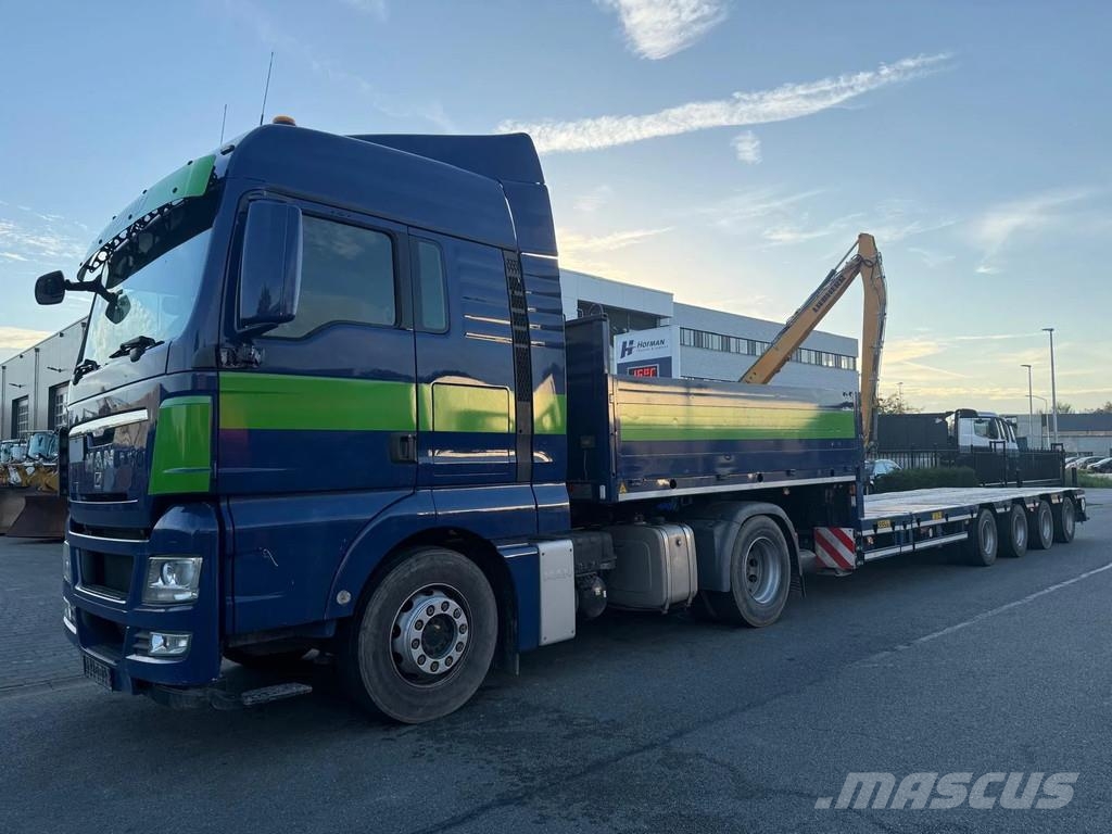 MAN TGX 18.440 Doll Trailer 4x Steered Axles Trekkers