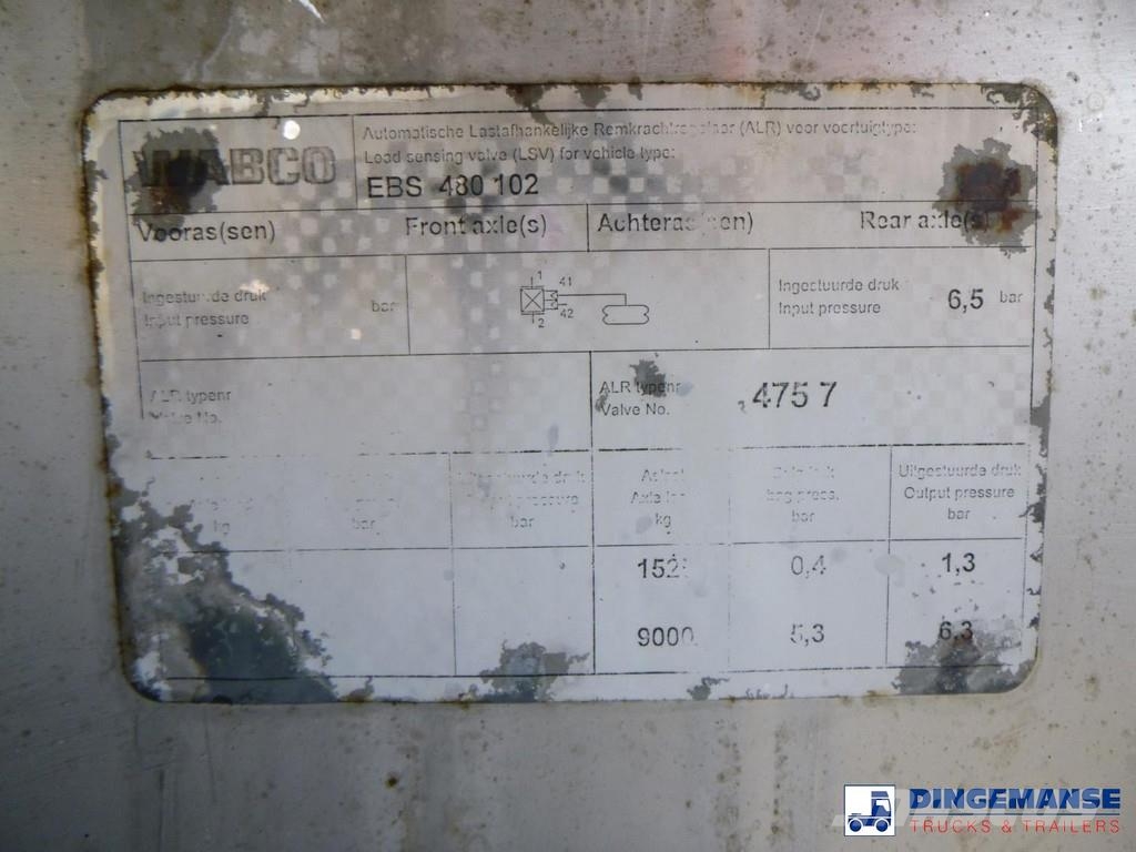 Magyar Chemical tank inox L4BH 22.5 m3 / 1 comp Semi remorque citerne