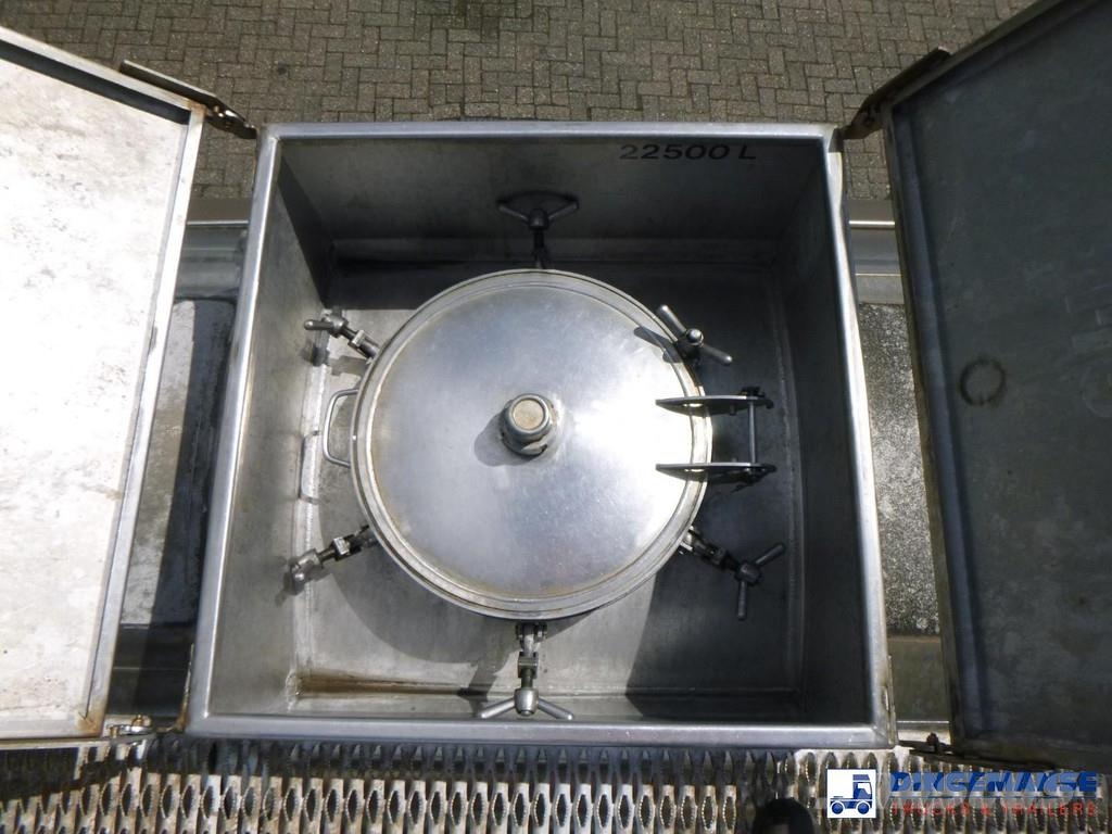 Magyar Chemical tank inox L4BH 22.5 m3 / 1 comp Semi remorque citerne