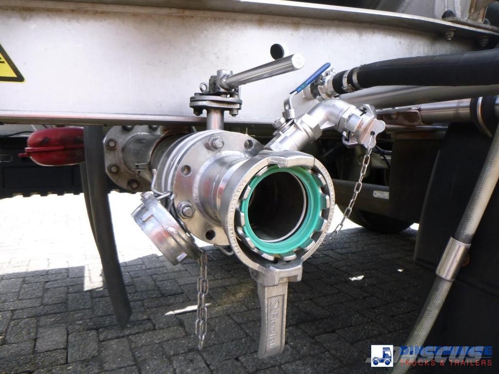 Magyar Chemical tank inox L4BH 22.5 m3 / 1 comp Semi remorque citerne