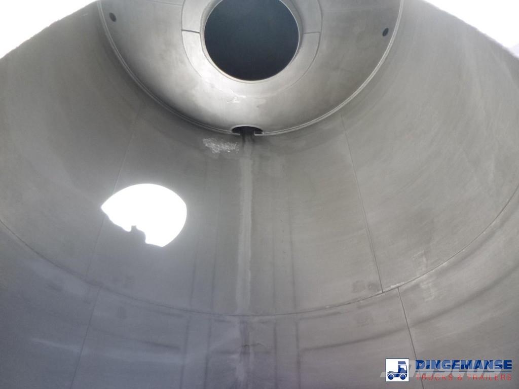 Magyar Chemical tank inox L4BH 22.5 m3 / 1 comp Semi remorque citerne