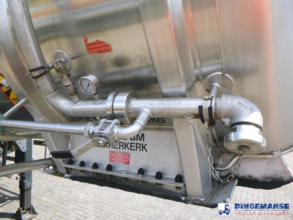 Magyar Chemical tank inox L4BH 22.5 m3 / 1 comp Semi remorque citerne