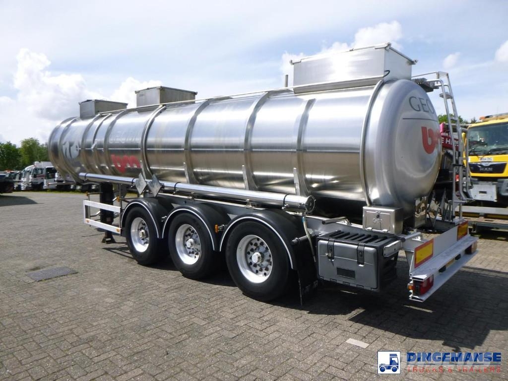 Magyar Chemical tank inox L4BH 22.5 m3 / 1 comp Semi remorque citerne