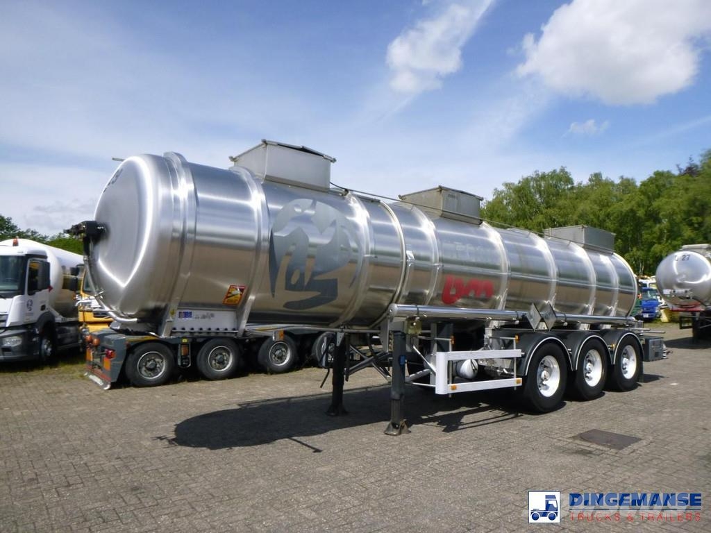 Magyar Chemical tank inox L4BH 22.5 m3 / 1 comp Semi remorque citerne