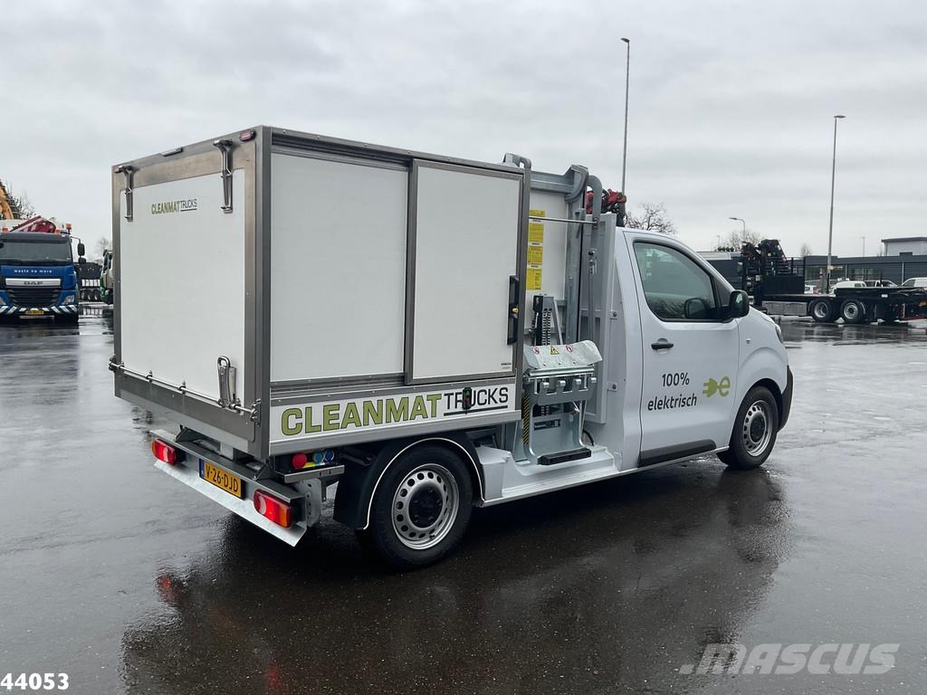 Peugeot E-Expert 100% elektrisch kippende zijlader Müllwagen