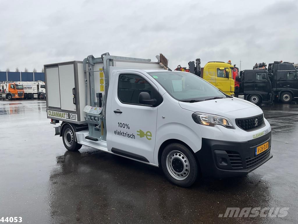 Peugeot E-Expert 100% elektrisch kippende zijlader Müllwagen