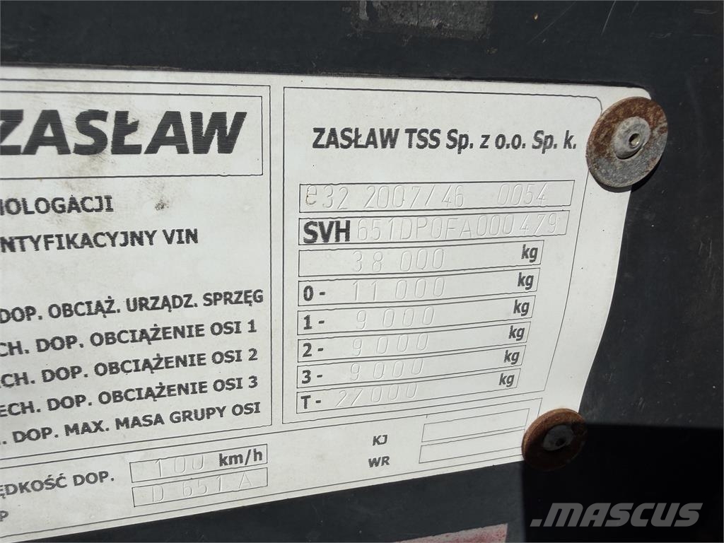 VIN 479 - ZASLAW TRAILIS STEEL 25 klanicový náves VIN Койки