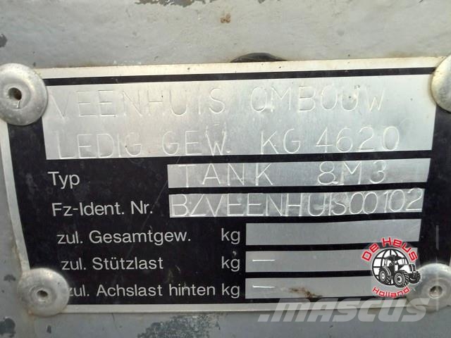 Veenhuis 8000 Liter Kippende tank Andere bemestingsmachines