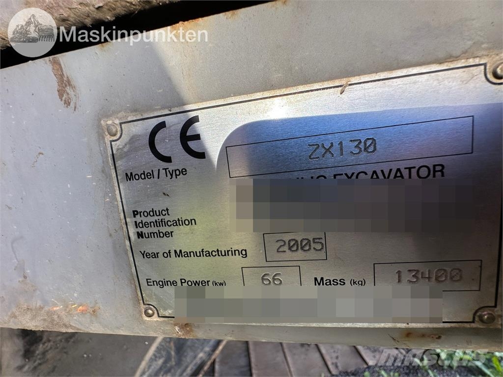 Hitachi ZX130 Escavatori cingolati