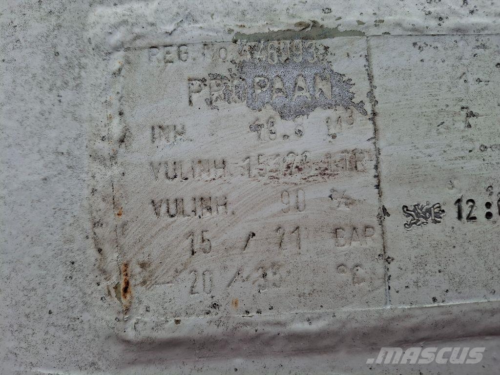 LPG / GAS 15.120 LITER Fuel and additive tanks