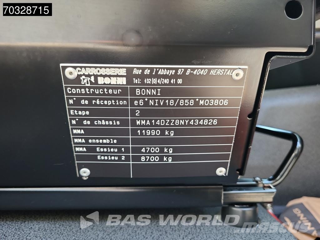 MAN TGL 12.220 4X2 12tonner curtainsider 2000kg Ladebo Camión con caja abierta