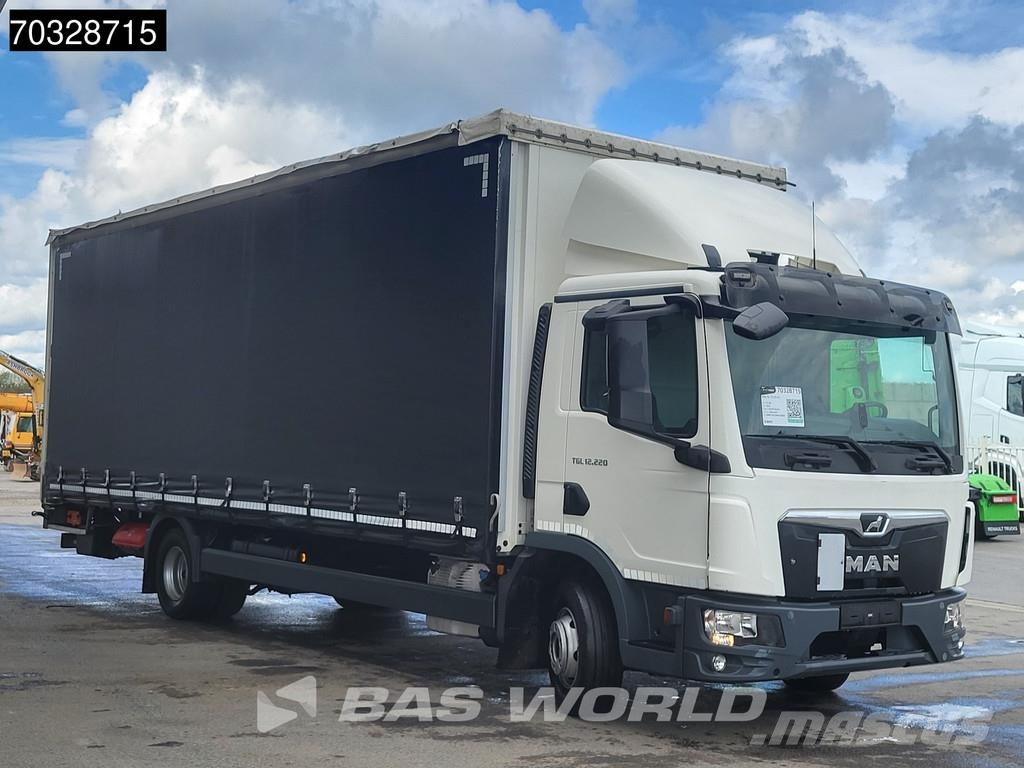 MAN TGL 12.220 4X2 12tonner curtainsider 2000kg Ladebo Camión con caja abierta