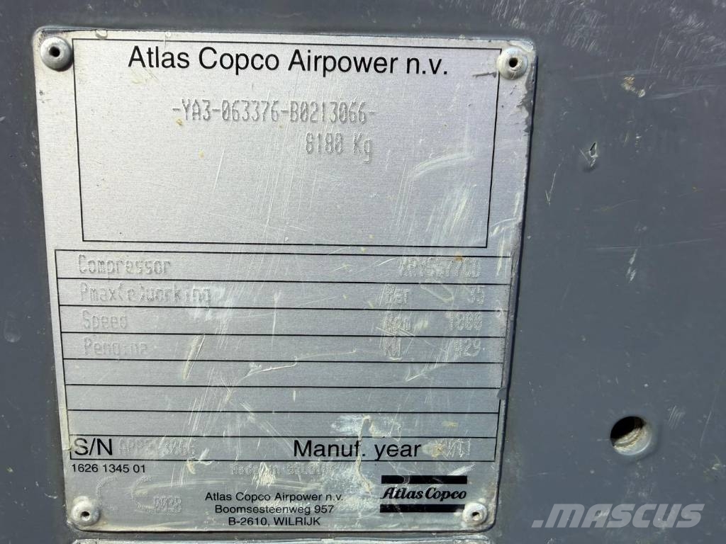 Atlas Copco XRYS 577 diesel compressor, dieselkompressor Kompressoren