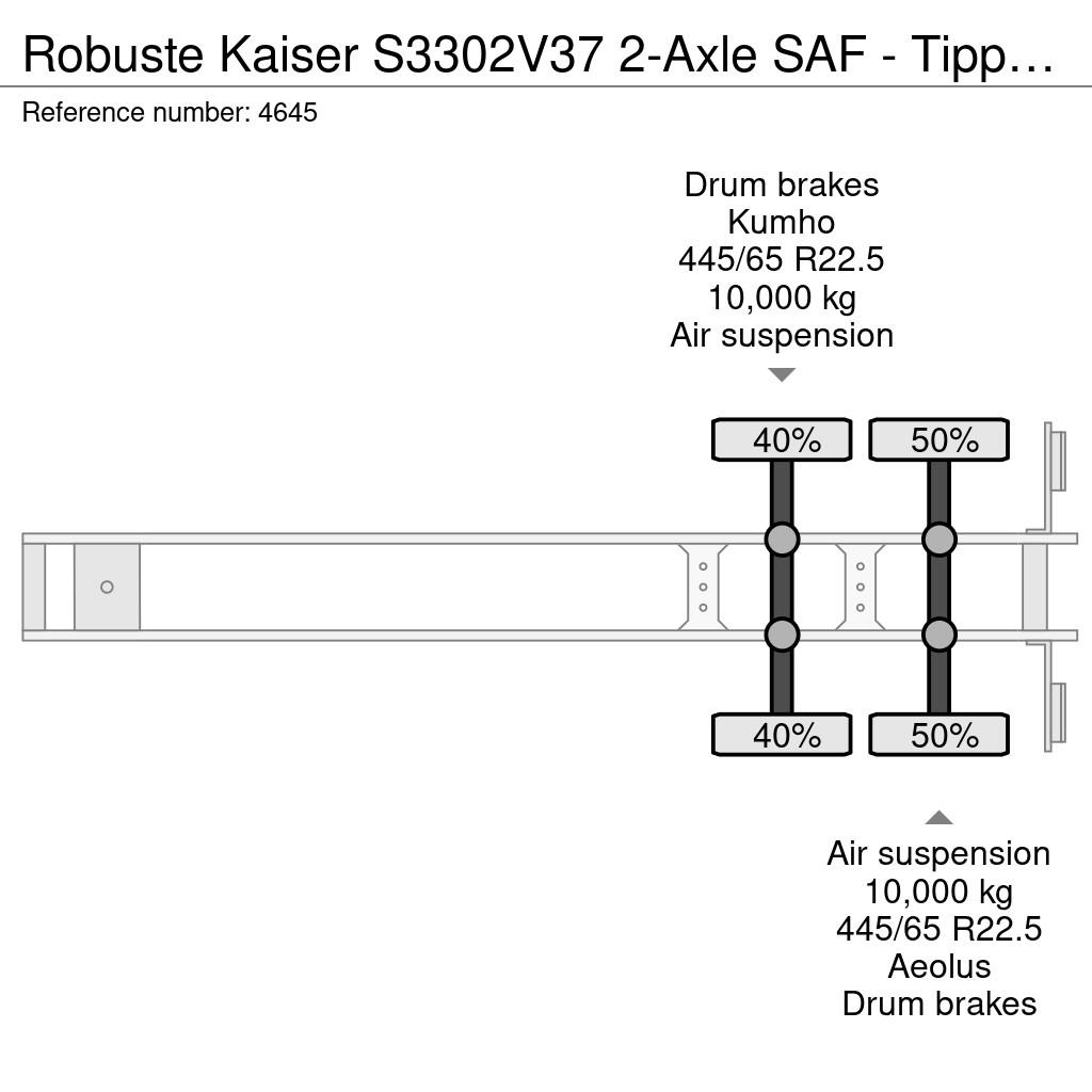 Robuste Kaiser S3302V37 2-Axle SAF - Tipper 30m³ - Steel/Steel - Kallur-poolhaagised
