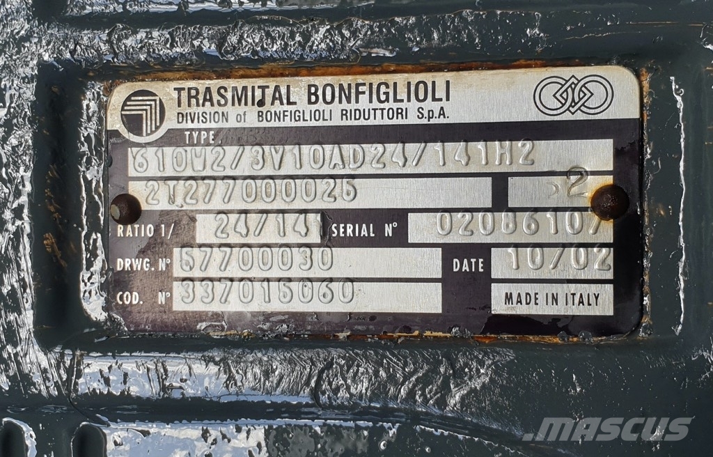 Bonfiglioli 610 W 2 FINAL DRIVE Transmission