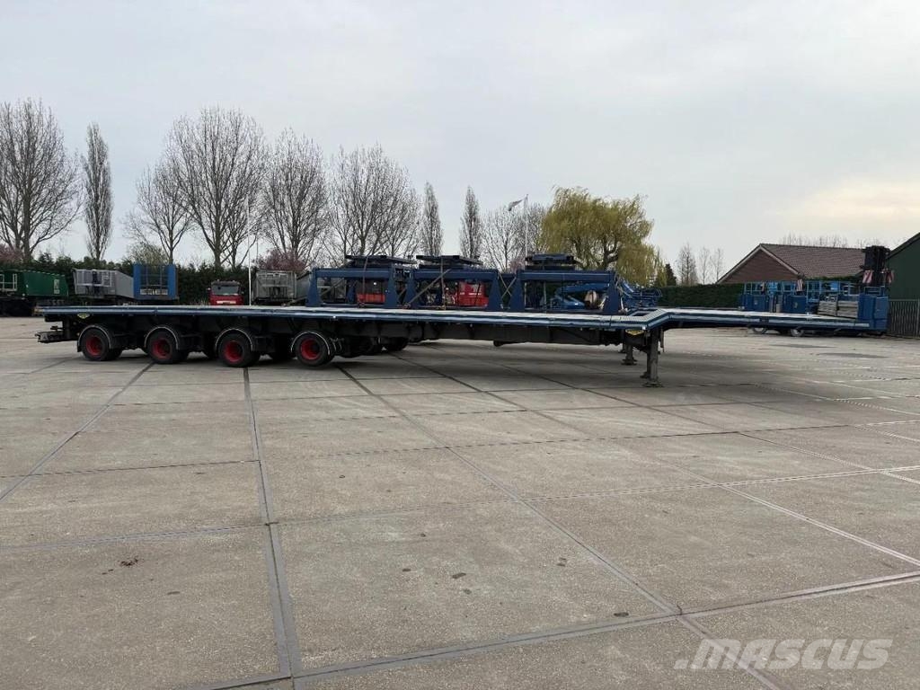 Broshuis 3 X 4AOU-58 3-15, 2014, 2016 AND 2021 4 AXLE FORCE نصف مقطورة مسطحة منخفضة