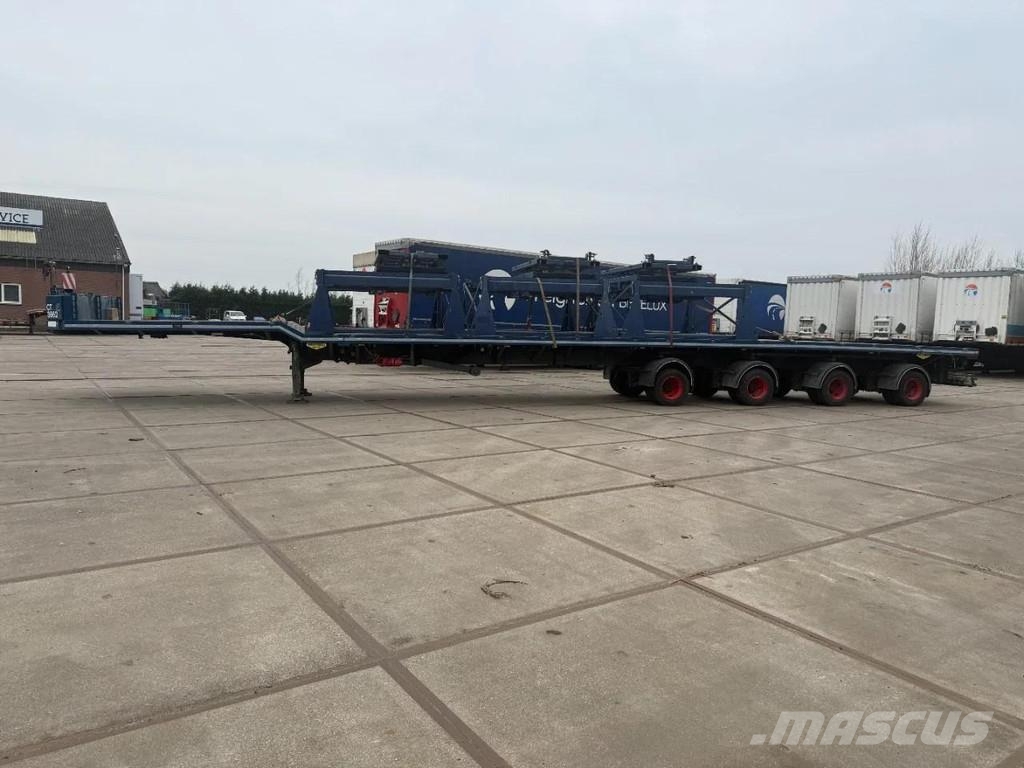 Broshuis 3 X 4AOU-58 3-15, 2014, 2016 AND 2021 4 AXLE FORCE نصف مقطورة مسطحة منخفضة