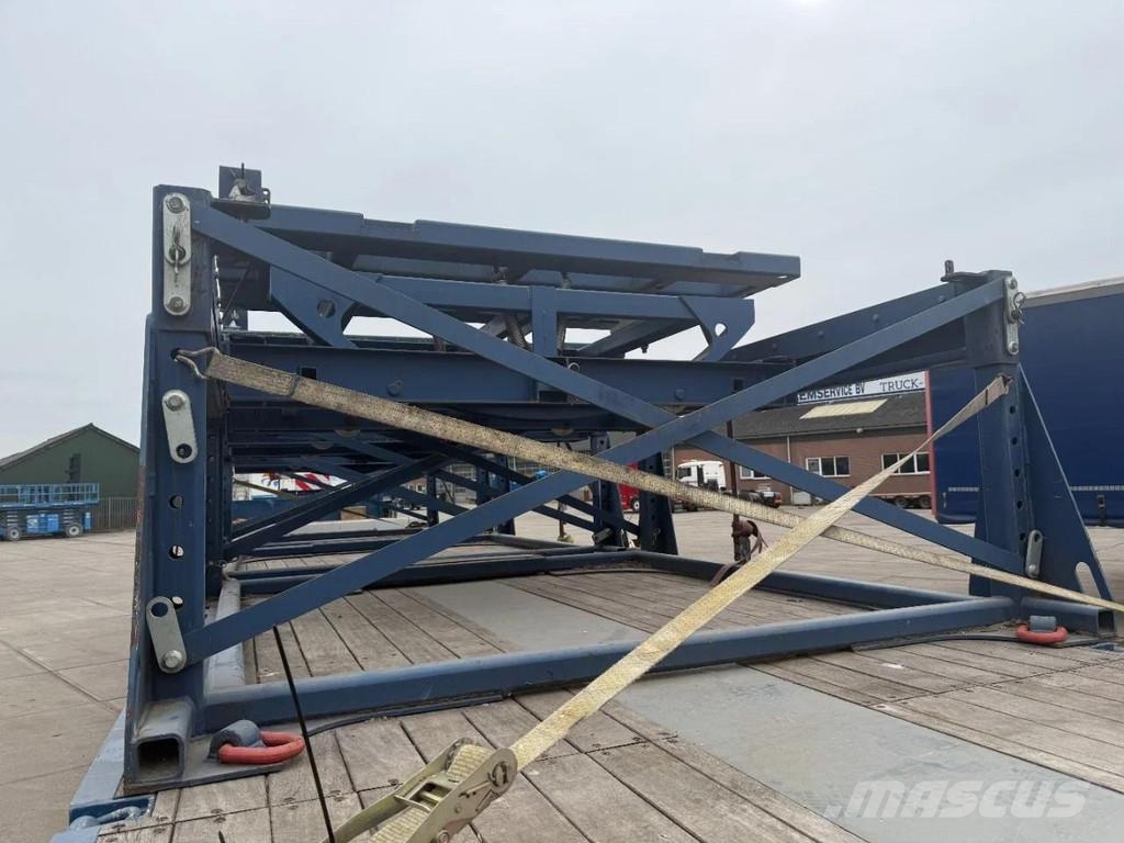 Broshuis 3 X 4AOU-58 3-15, 2014, 2016 AND 2021 4 AXLE FORCE نصف مقطورة مسطحة منخفضة