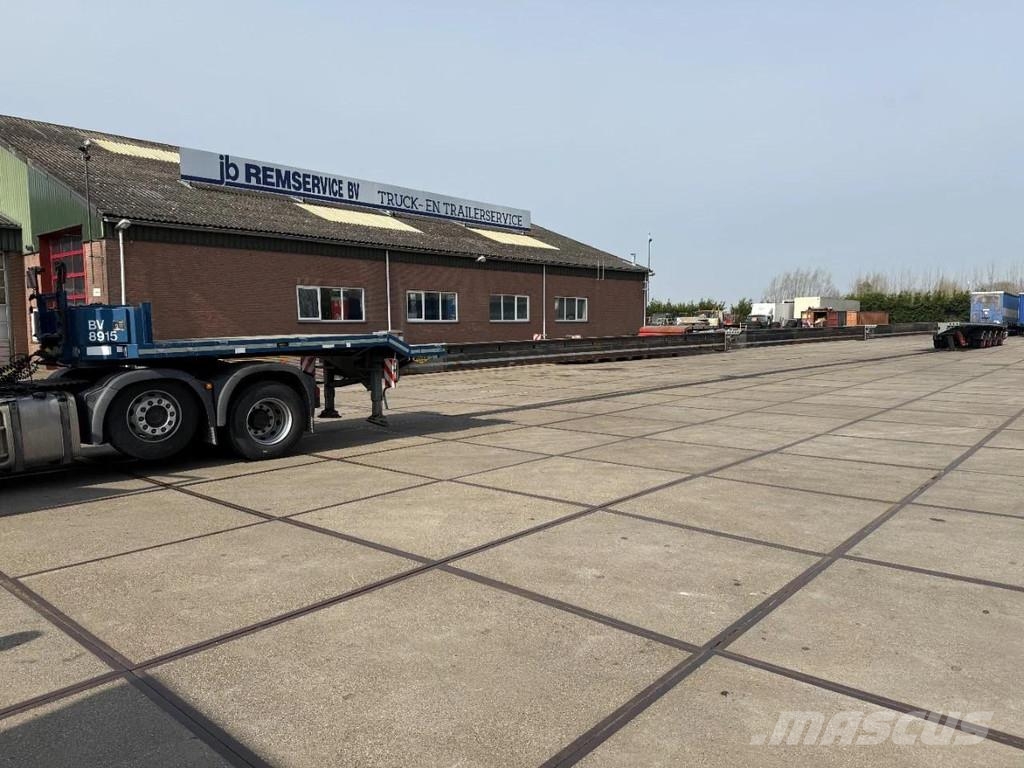 Broshuis 3 X 4AOU-58 3-15, 2014, 2016 AND 2021 4 AXLE FORCE نصف مقطورة مسطحة منخفضة
