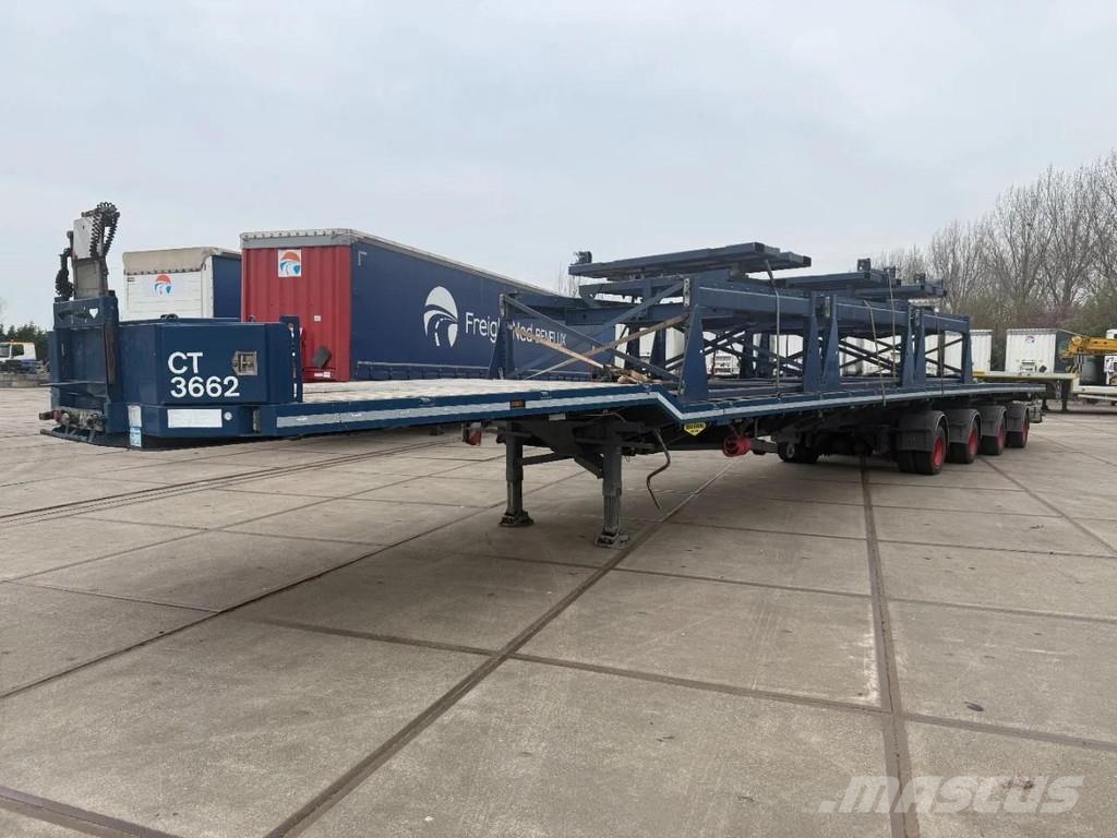 Broshuis 3 X 4AOU-58 3-15, 2014, 2016 AND 2021 4 AXLE FORCE نصف مقطورة مسطحة منخفضة