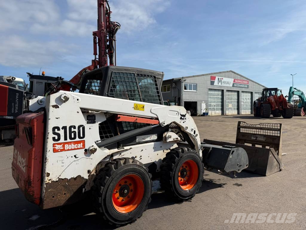 Bobcat S 160 //BJ. 2012 / 2088H/SW/Gabel/Böschungsmäher لوادر انزلاقية التوجيه