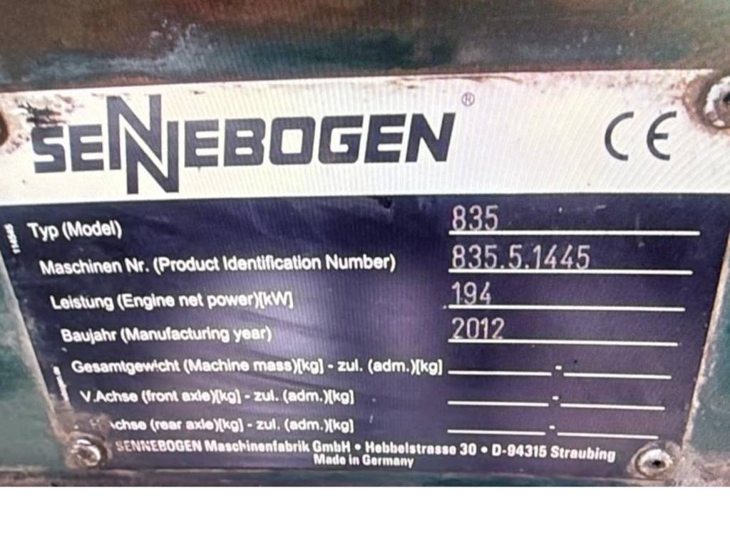 Sennebogen 835 Umschlagbagger mit Kettenlaufwerk Excavadoras de ruedas