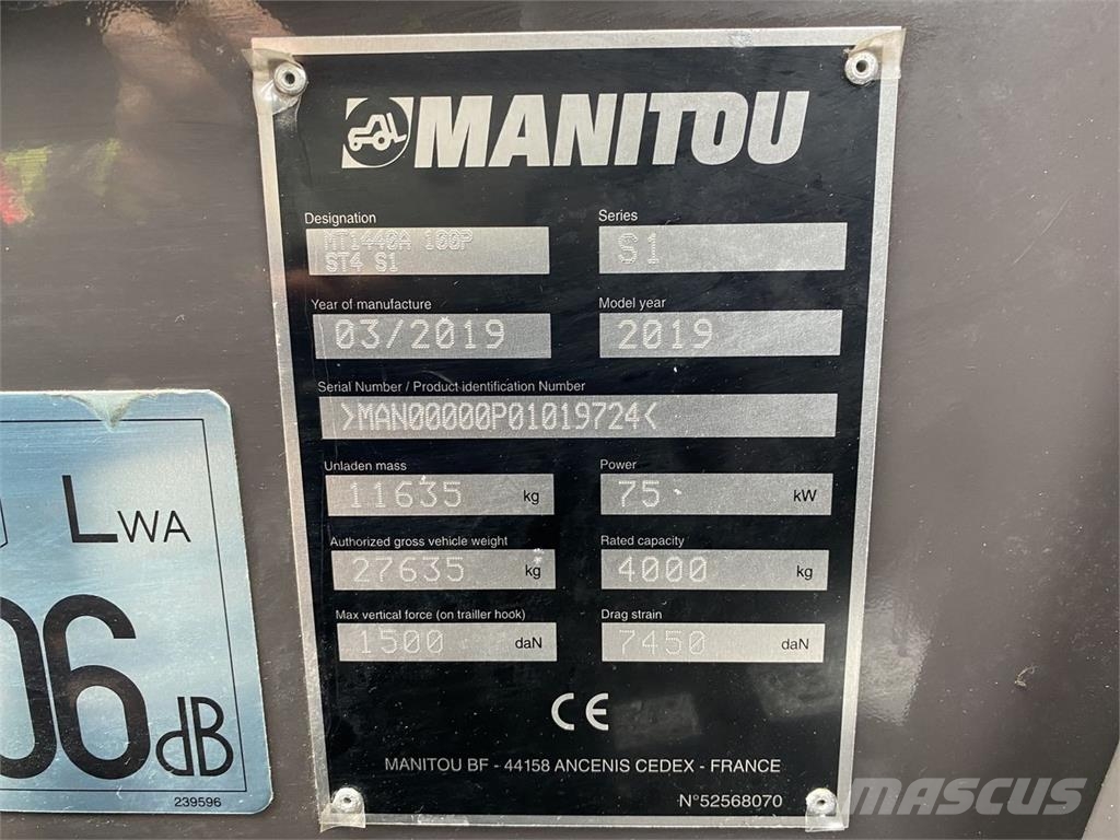 Manitou MT1440A ST4 Telescopic handlers