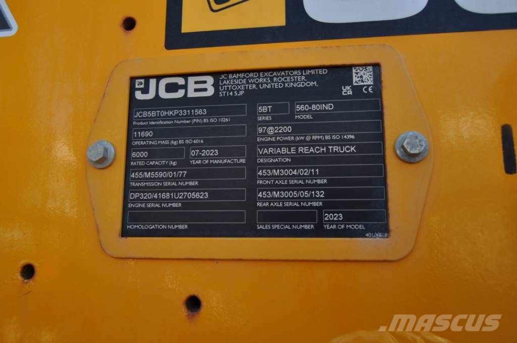 JCB 560-80IND Telescopic handlers