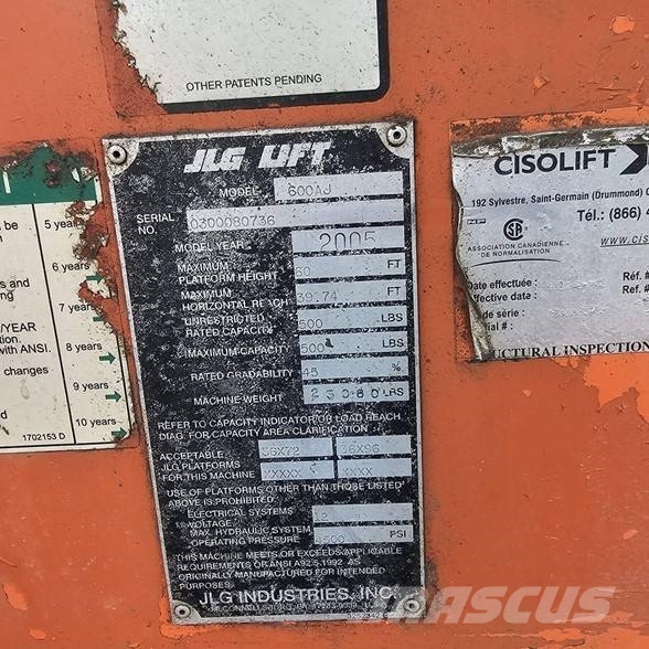 JLG 600AJ Knikarmhoogwerkers