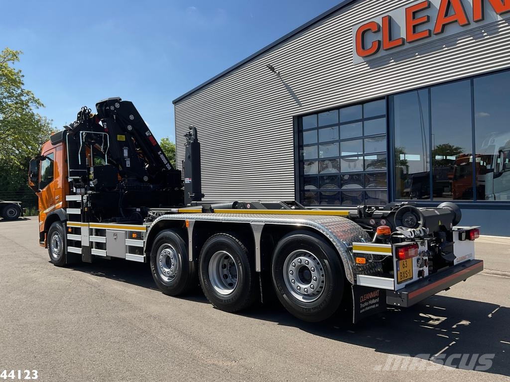 Volvo FM 420 8x2 Hiab 25 Tonmeter laadkraan Welvaarts la 吊鉤式起重車
